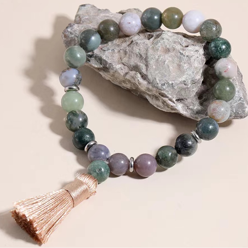 Indian Agate Mala bracelet